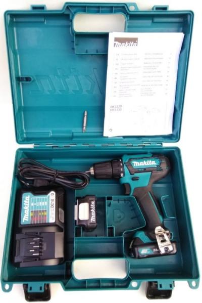 Дрель-шуруповерт MAKITA DF333DWAE аккум. патрон:быстрозажимной (кейс в комплекте)