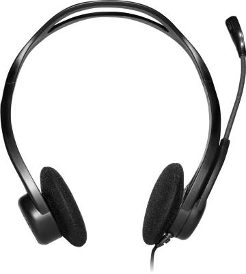 Наушники с микрофоном LOGITECH 960 черный 2.4м накладные