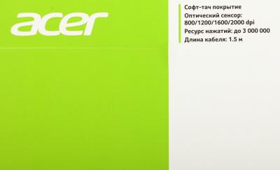 Мышь ACER OMW120 черный оптическая (2000dpi) USB (6but) (ZL.MCEEE.00H)