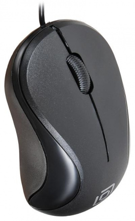 Мышь OKLICK 115S черный оптическая (800dpi) USB для ноутбука