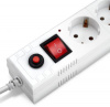 Сетевой фильтр BURO BU-SP5_USB_2A-W 5м (6 розеток) белый (коробка)