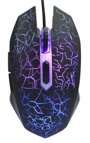 Мышь OKLICK 896G черный оптическая (12800dpi) USB для ноутбука (5but)