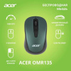 Мышь ACER OMR135 зеленый оптическая (1000dpi) беспроводная USB для ноутбука (2but) (ZL.MCEEE.01I)