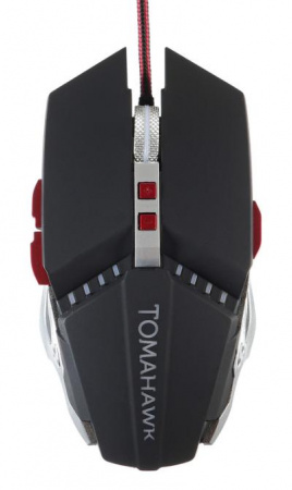 Мышь OKLICK 999G TOMAHAWK черный оптическая (3200dpi) USB (8but)
