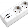 Сетевой фильтр BURO BU-SP5_USB_2A-W 5м (6 розеток) белый (коробка)