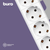 Сетевой фильтр BURO BU-SP5_USB_2A-W 5м (6 розеток) белый (коробка)