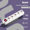Сетевой удлинитель BURO BU-PS5.1/W 1.5м (5 розеток) белый (пакет ПЭ)