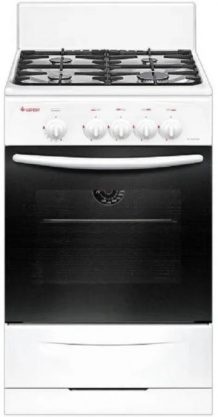 Плита газовая GEFEST CG 50М02 К73 белый (без крышки) реш.чугун