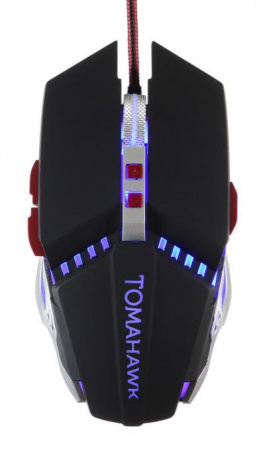 Мышь OKLICK 999G TOMAHAWK черный оптическая (3200dpi) USB (8but)