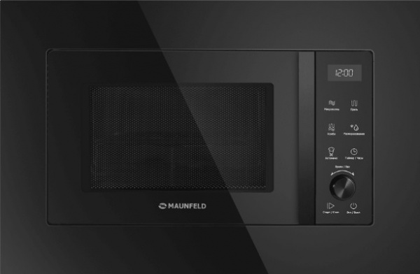 Встраиваемая микроволновая печь MAUNFELD JBMO1225FSGB02 черный